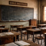 Bible Institute classroom in Ghana used by students serving on the mission field internship